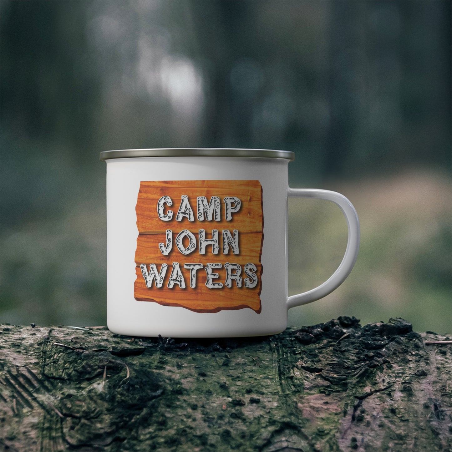 Camp John Waters Enamel Camping Mug